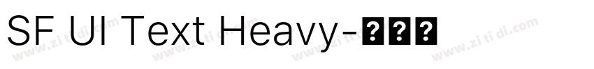 SF UI Text Heavy字体转换 SF UI Text Heavy字体转换
